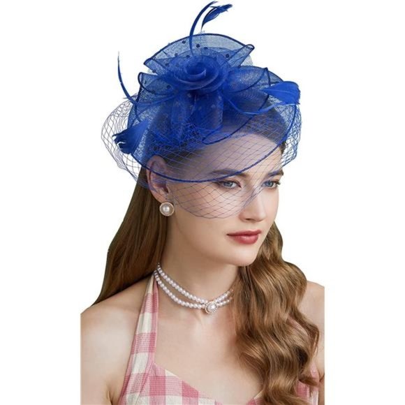 FASCINATORS Hats 20s 50s D1-blue